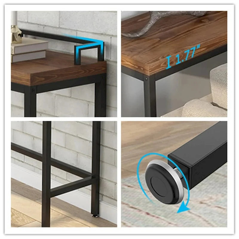 Console étroite, Table d'appoint derrière le canapé, Table d'entrée