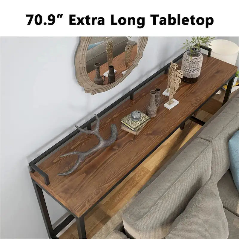Console étroite, Table d'appoint derrière le canapé, Table d'entrée