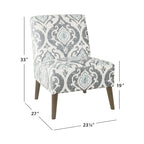Chaise de salle à manger moderne sans accoudoirs