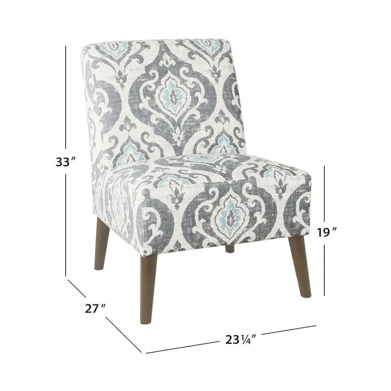Chaise de salle à manger moderne sans accoudoirs