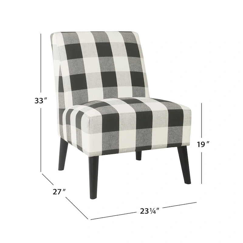 Chaise de salle à manger moderne sans accoudoirs