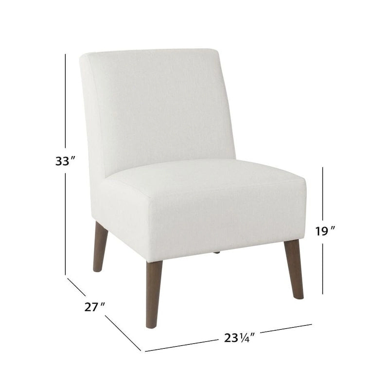 Chaise de salle à manger moderne sans accoudoirs