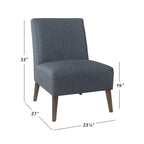 Chaise de salle à manger moderne sans accoudoirs