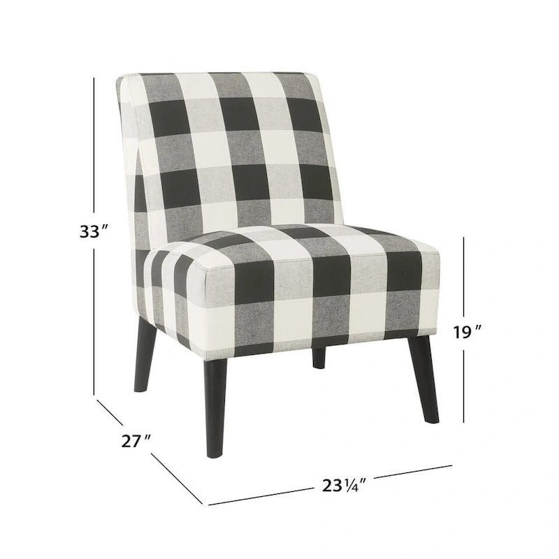Chaise de salle à manger moderne sans accoudoirs