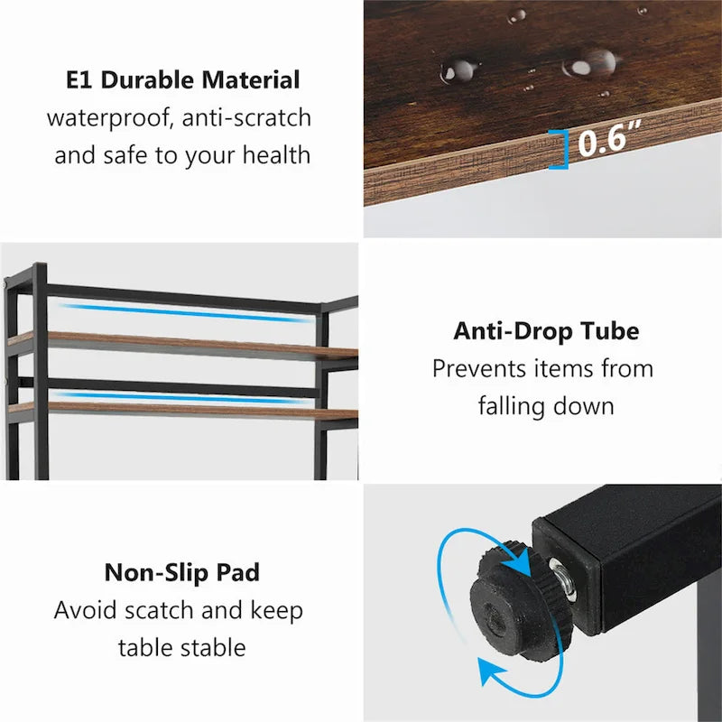 Étagère de cuisine industrielle à 5 niveaux pour micro-ondes, support de boulanger avec huche, blanche, moderne, étagère de rangement utilitaire pour la cuisine.
