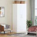 Armoire de chambre 2 portes South Shore avec tiroir de rangement et tringle à vêtements