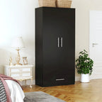 Armoire de chambre 2 portes South Shore avec tiroir de rangement et tringle à vêtements