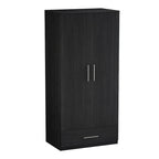 Armoire de chambre 2 portes South Shore avec tiroir de rangement et tringle à vêtements