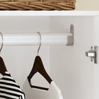 Armoire de chambre 2 portes South Shore avec tiroir de rangement et tringle à vêtements
