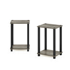 Table d'appoint simple Furinno, petite, lot de 2