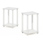 Table d'appoint simple Furinno, petite, lot de 2