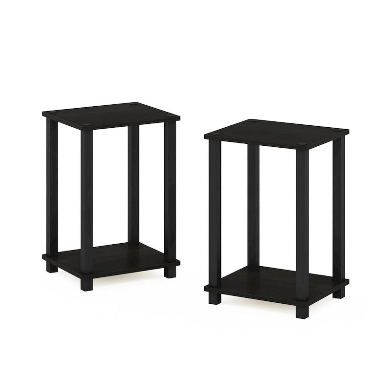 Table d'appoint simple Furinno, petite, lot de 2