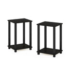 Table d'appoint simple Furinno, petite, lot de 2