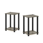Table d'appoint simple Furinno, petite, lot de 2