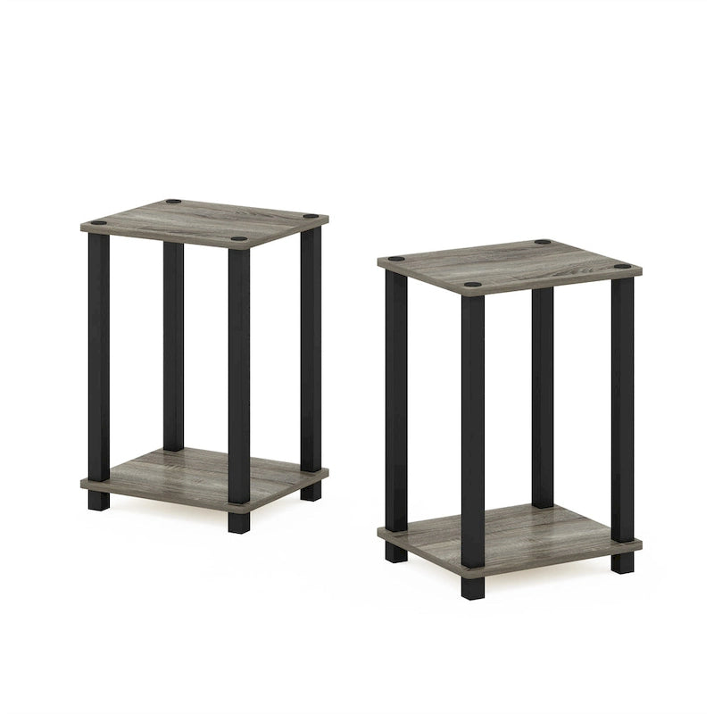 Table d'appoint simple Furinno, petite, lot de 2