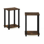Table d'appoint simple Furinno, petite, lot de 2