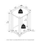 Table d'appoint simple Furinno, petite, lot de 2