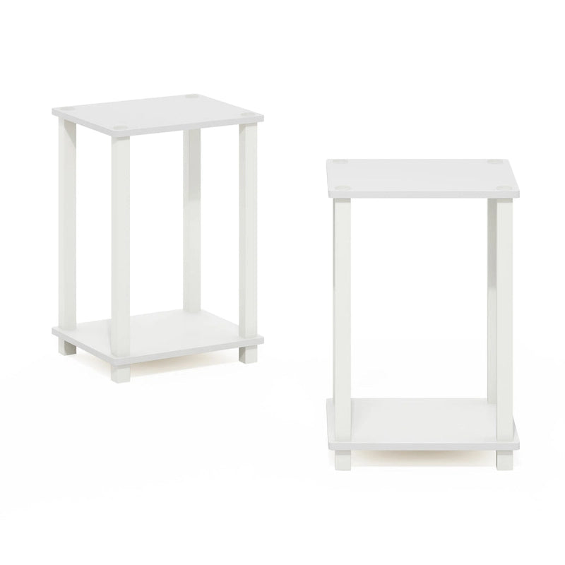 Table d'appoint simple Furinno, petite, lot de 2
