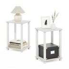 Table d'appoint simple Furinno, petite, lot de 2