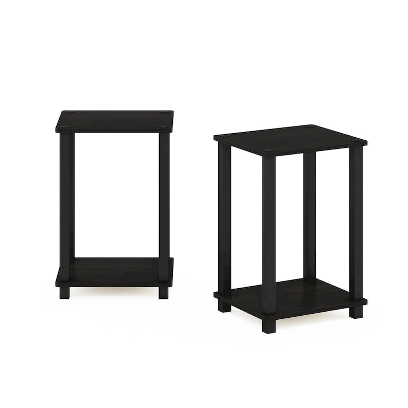 Table d'appoint simple Furinno, petite, lot de 2