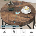Table d'appoint ronde en bois, marbre blanc, 50 cm, avec base dorée en forme de O