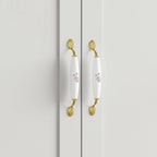 Armoire Penderie Étagères Tringle Portes Meuble de Rangement pour Placard