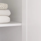 Armoire Penderie Étagères Tringle Portes Meuble de Rangement pour Placard