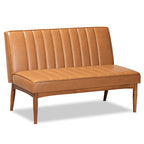 Ensemble banquette de coin repas 2 pièces Daymond, style moderne du milieu du siècle