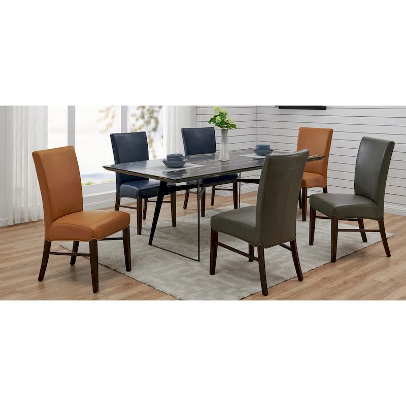 Chaises de salle à manger Milton en cuir reconstitué (lot de 2) - na