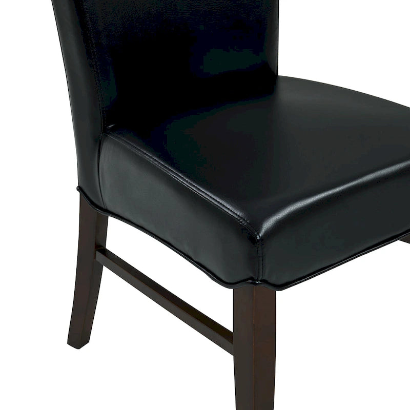Chaises de salle à manger Milton en cuir reconstitué (lot de 2) - na
