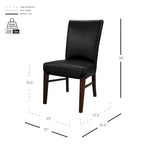Chaises de salle à manger Milton en cuir reconstitué (lot de 2) - na
