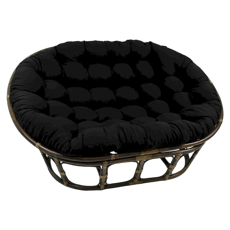 Coussin de canapé Papasan double en sergé uni, 65 x 48 pouces (coussin seulement)