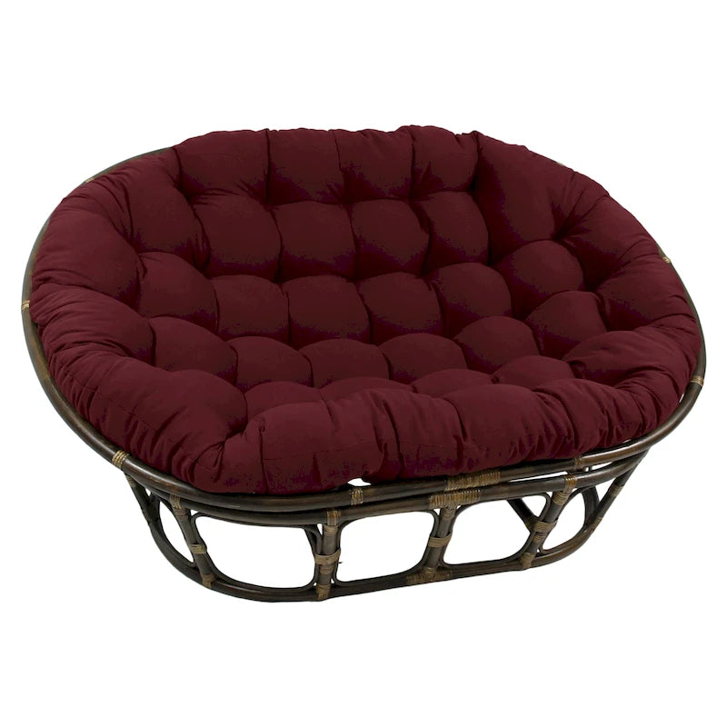Coussin de canapé Papasan double en sergé uni, 65 x 48 pouces (coussin seulement)