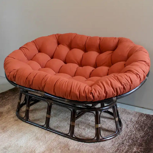 Coussin de canapé Papasan double en sergé uni, 65 x 48 pouces (coussin seulement)