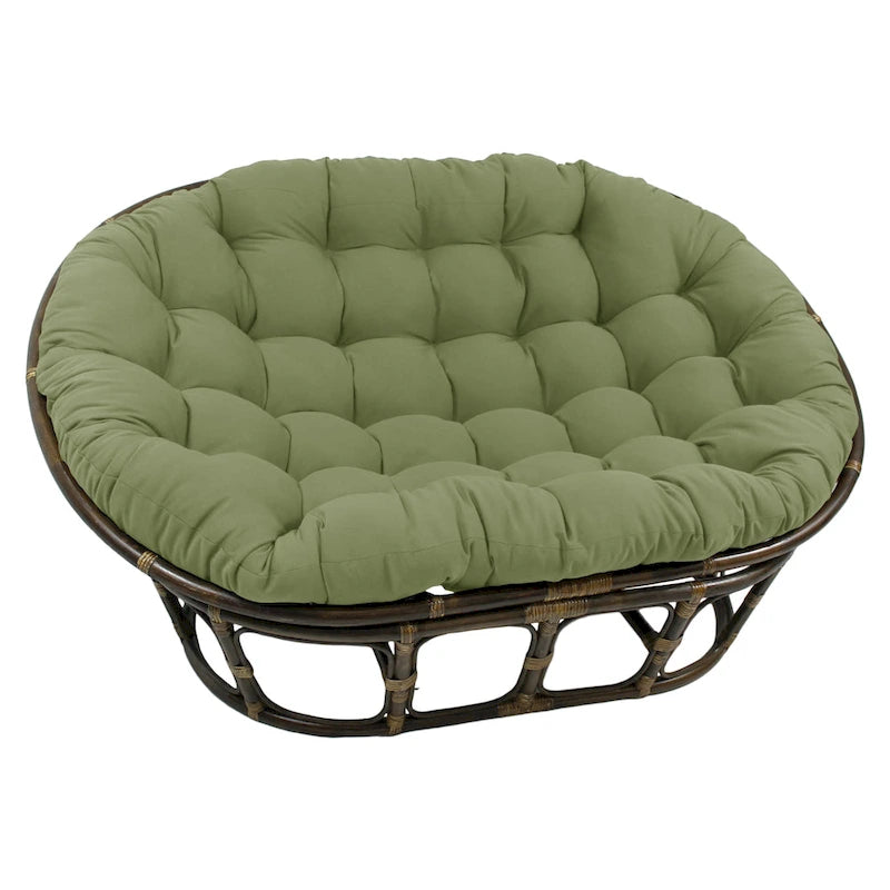 Coussin de canapé Papasan double en sergé uni, 65 x 48 pouces (coussin seulement)