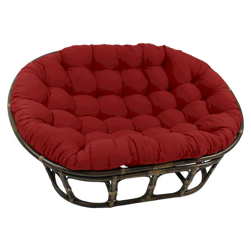 Coussin de canapé Papasan double en sergé uni, 65 x 48 pouces (coussin seulement)