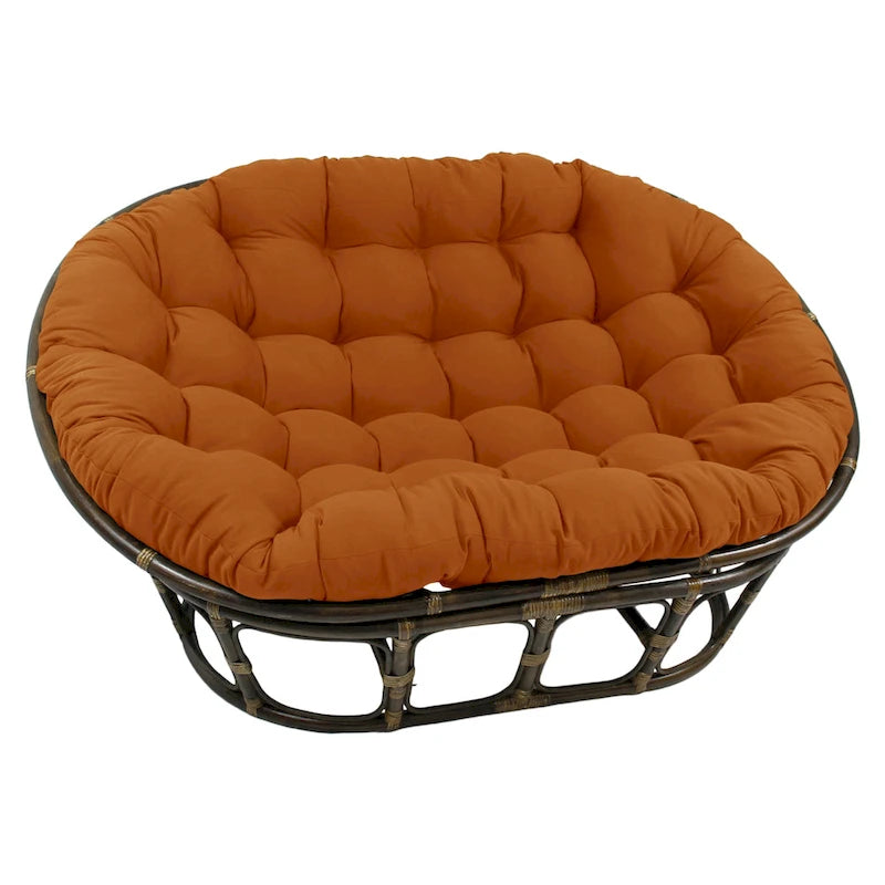 Coussin de canapé Papasan double en sergé uni, 65 x 48 pouces (coussin seulement)