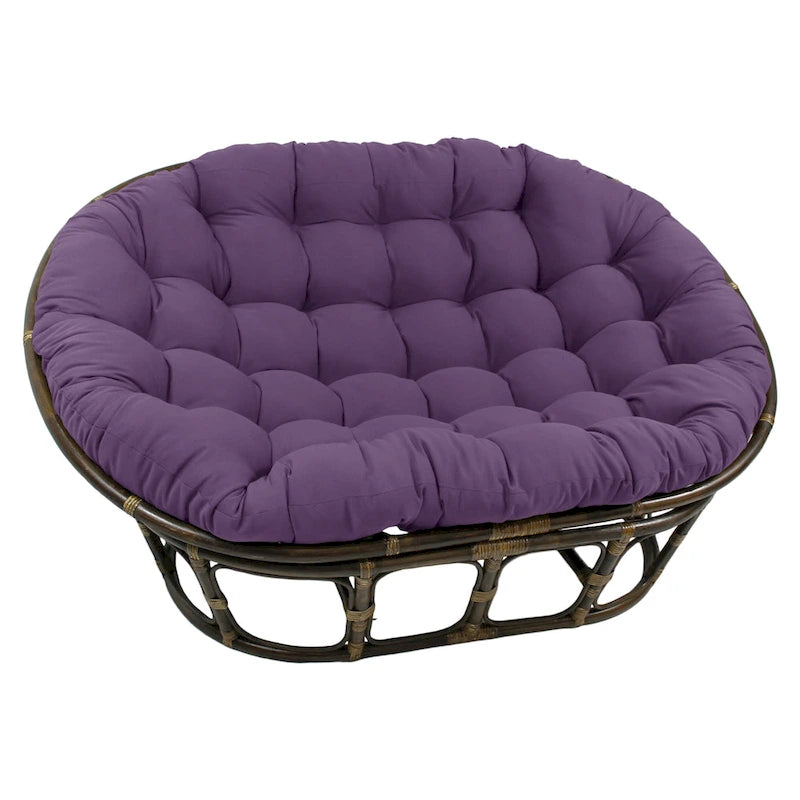 Coussin de canapé Papasan double en sergé uni, 65 x 48 pouces (coussin seulement)