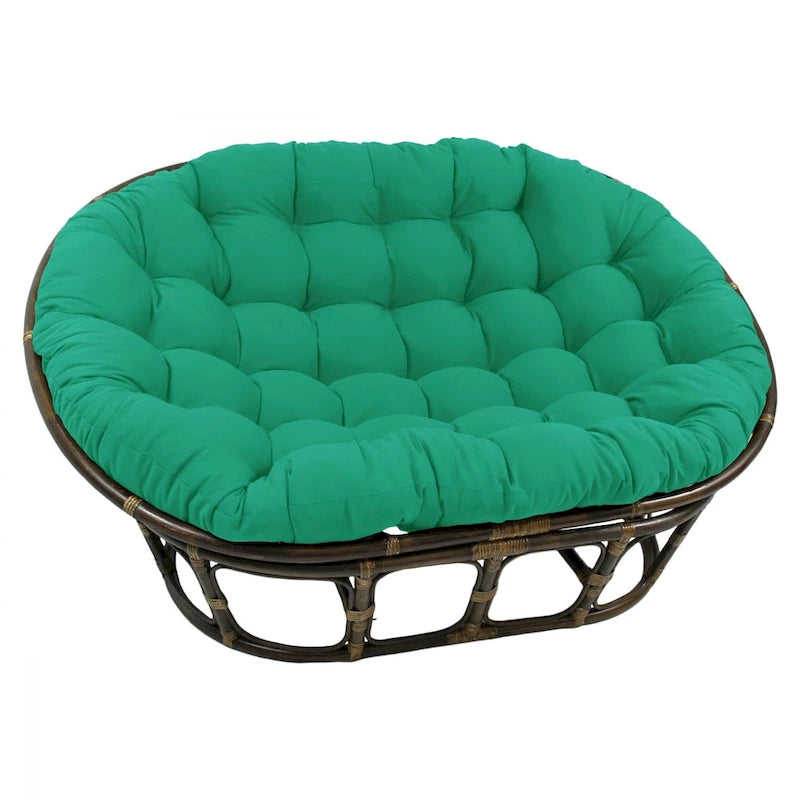 Coussin de canapé Papasan double en sergé uni, 65 x 48 pouces (coussin seulement)