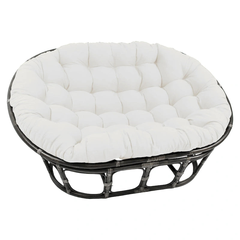 Coussin de canapé Papasan double en sergé uni, 65 x 48 pouces (coussin seulement)