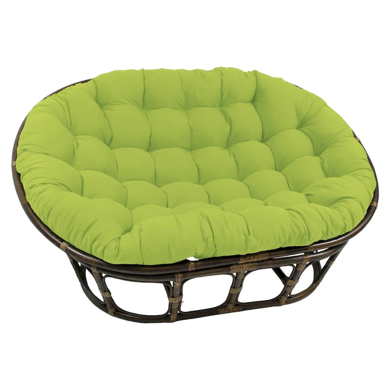 Coussin de canapé Papasan double en sergé uni, 65 x 48 pouces (coussin seulement)