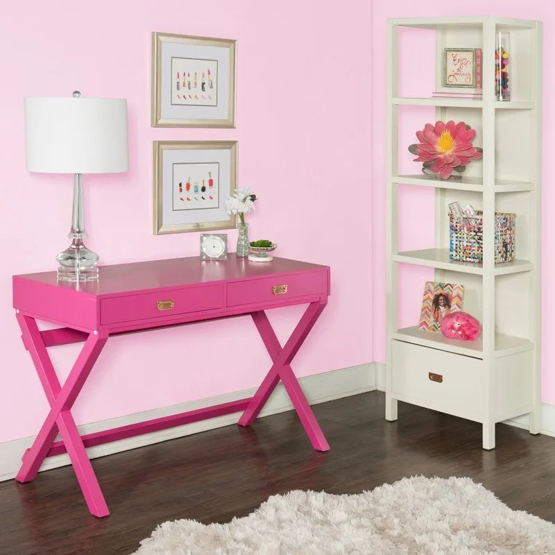 Bureau rectangulaire Poppy avec rangement