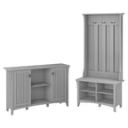 Ensemble de rangement pour entrée Salinas avec porte-manteau, banc à chaussures et armoire