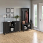 Ensemble de rangement pour entrée Salinas avec porte-manteau, banc à chaussures et armoire