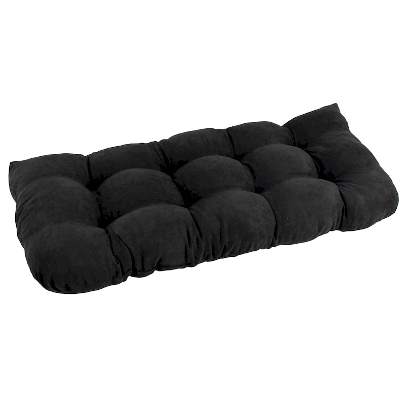 Coussin de banc en microsuède à dossier arrondi de 42 x 19 pouces (42 x 19)