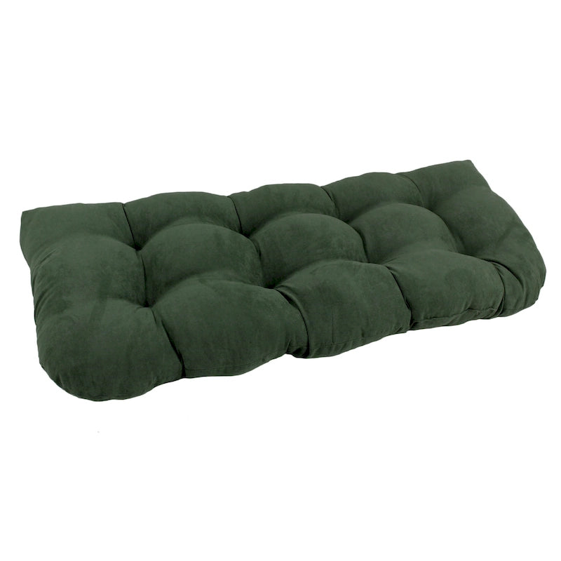 Coussin de banc en microsuède à dossier arrondi de 42 x 19 pouces (42 x 19)