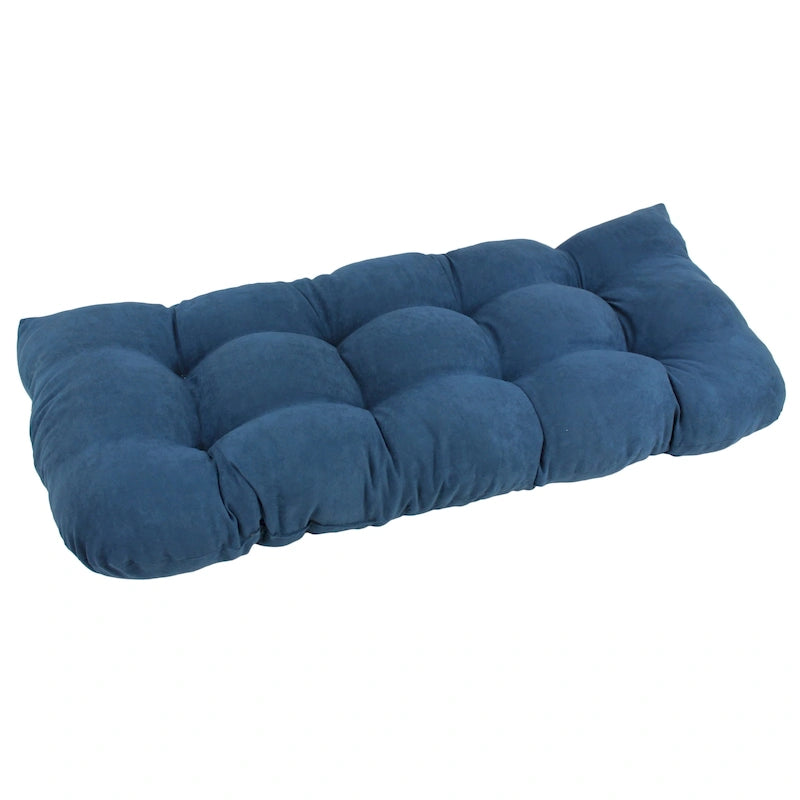 Coussin de banc en microsuède à dossier arrondi de 42 x 19 pouces (42 x 19)