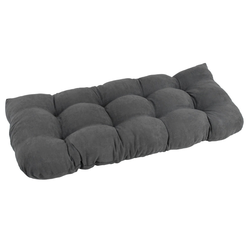 Coussin de banc en microsuède à dossier arrondi de 42 x 19 pouces (42 x 19)