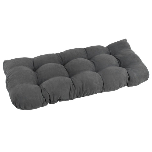 Coussin de banc en microsuède à dossier arrondi de 42 x 19 pouces (42 x 19)