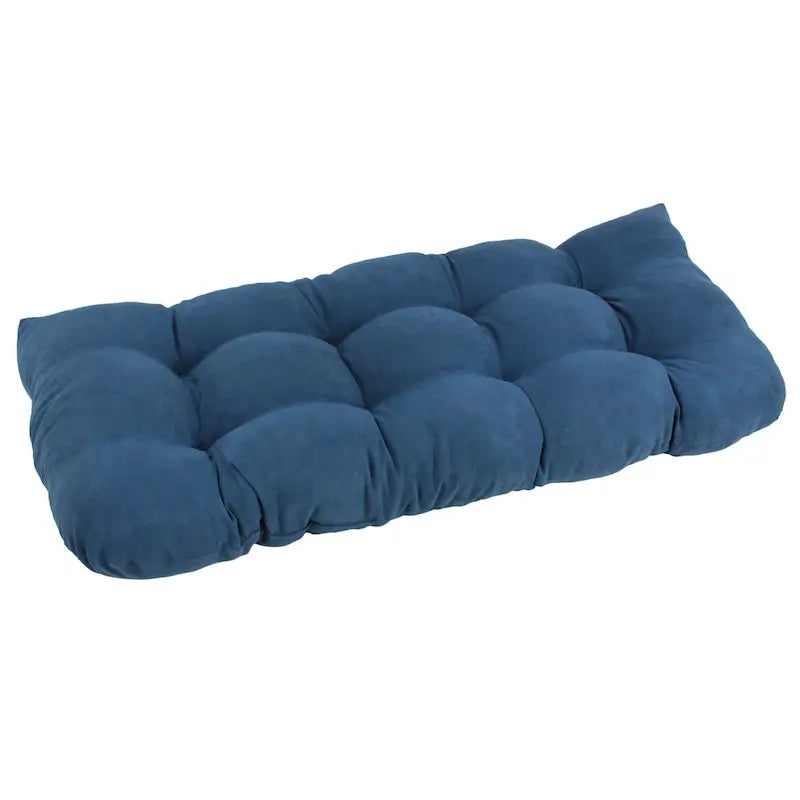 Coussin de banc en microsuède à dossier arrondi de 42 x 19 pouces (42 x 19)